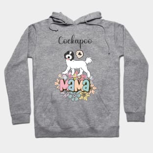 White and Black Cockapoo Mama 5 Hoodie